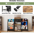 Vinyl Record Player Stand with 3-Tier Storage Turntable