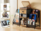 Vinyl Record Player Stand with 3-Tier Storage Turntable