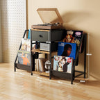 Vinyl Record Player Stand with 3-Tier Storage Turntable