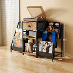 Vinyl Record Player Stand with 3-Tier Storage Turntable
