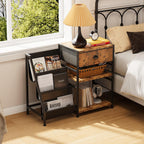 Vinyl Record Player Stand with 3-Tier Storage Turntable