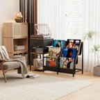 Vinyl Record Player Stand with 3-Tier Storage Turntable