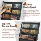Vinyl Record Player Stand with Storage Holds Up