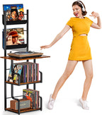 Vinyl Record Storage Holder Cd Rack Holds 200