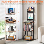 Vinyl Record Storage Holder Cd Rack Holds 200