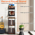 Vinyl Record Storage Holder Cd Rack Holds 200