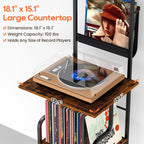 Vinyl Record Storage Holder Cd Rack Holds 200