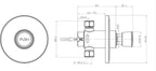 Vision Non-Concussive 1 Outlet Shower System Chrome