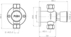 Vision Non-Concussive 1 Outlet Shower System Chrome