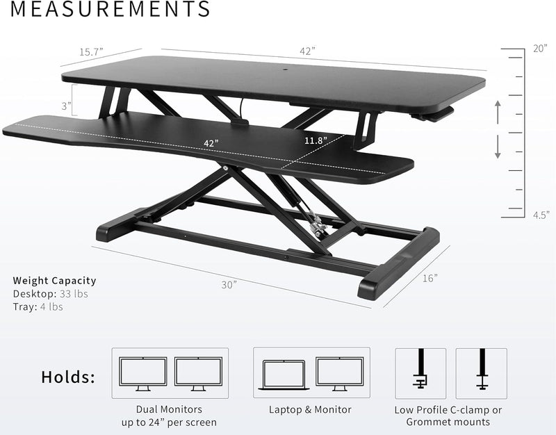 Desk Converter K Series Height Adjustable