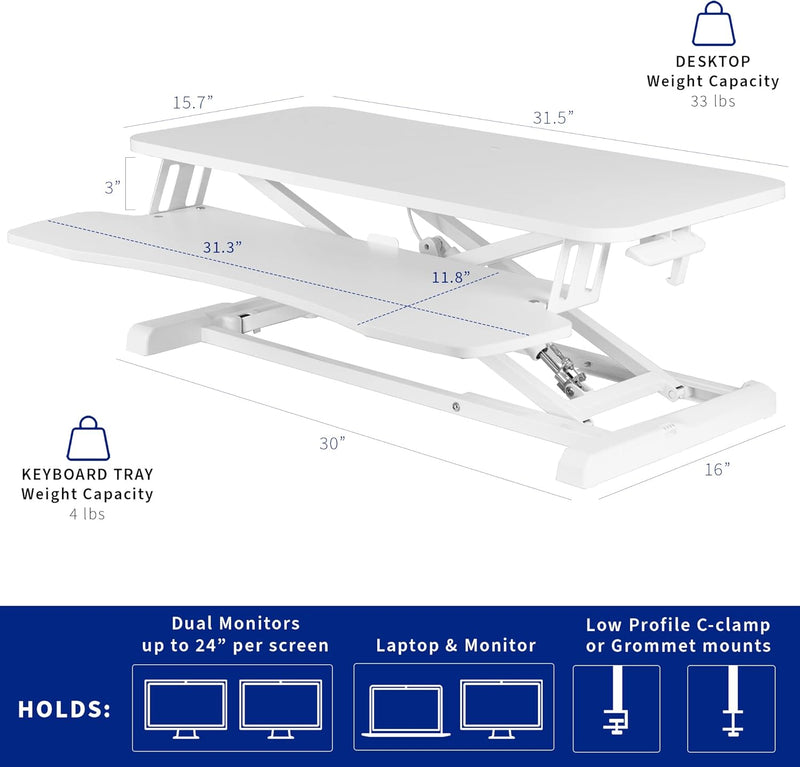 Desk Converter K Series Height Adjustable