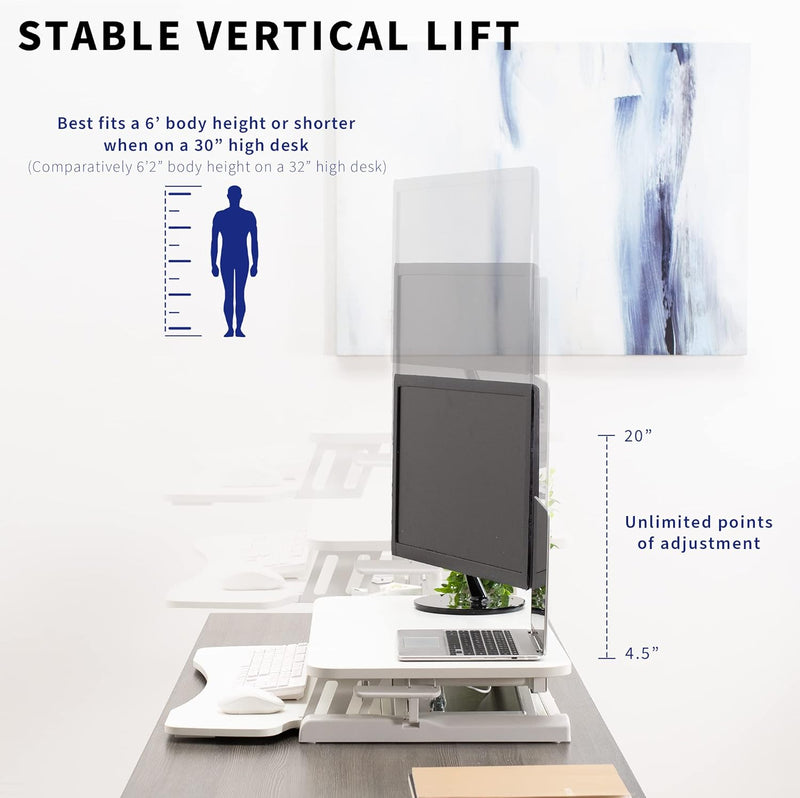Desk Converter K Series Height Adjustable