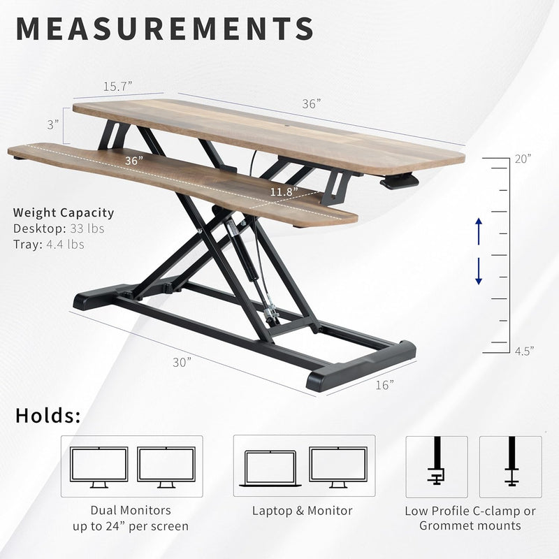 Desk Converter K Series Height Adjustable