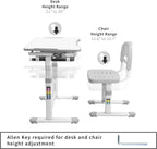 Vivo Height Adjustable Children's Desk and Chair
