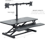 Vivo Height Adjustable Standing Desk Converter
