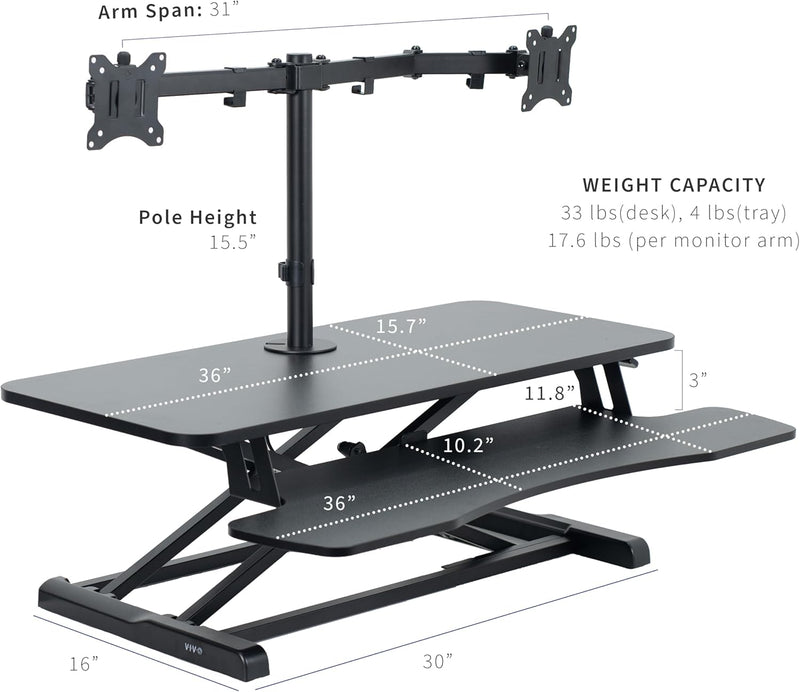 Adjustable Standing Desk Converter