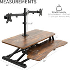 Vivo Height Adjustable Standing Desk Converter