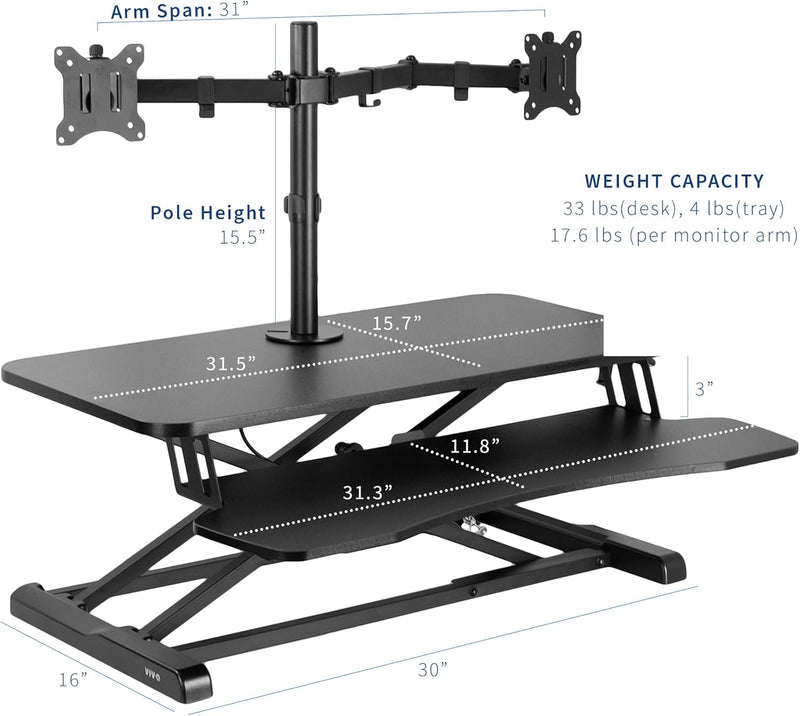Adjustable Standing Desk Converter