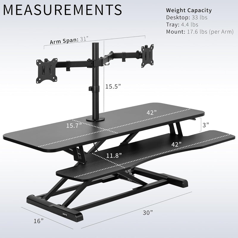 Adjustable Standing Desk Converter