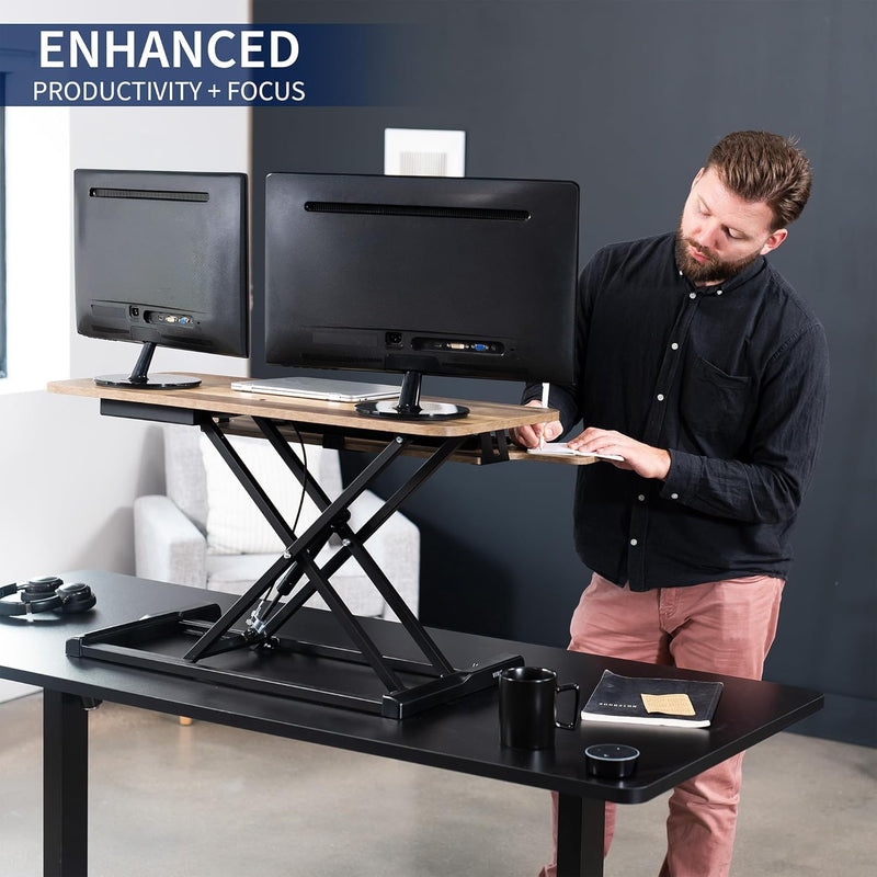 Standing Desk Converter Height Adjustable Riser