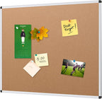 Viz-Pro Cork Notice Board Aluminium Frame