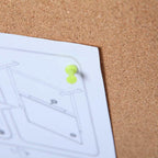 Viz-Pro Cork Notice Board Aluminium Frame