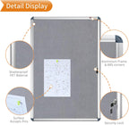 Indoor Tamperproof Lockable Noticeboard 900x600MM
