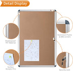 Indoor Tamperproof Lockable Noticeboard 900x600MM