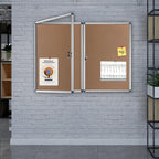 Indoor Tamperproof Lockable Noticeboard 900x600MM