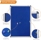 Indoor Tamperproof Lockable Noticeboard 900x600MM