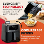 Vortex 8L Dual Air Fryer Family Size 8-In-1