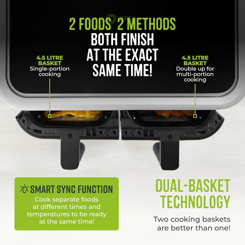 Vortx Vizion 9L Dual Basket Air Fryer