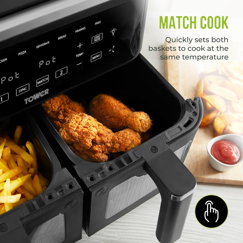 Vortx Vizion 9L Dual Basket Air Fryer