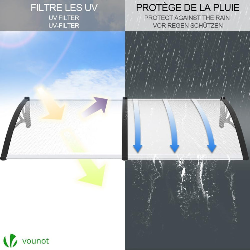 Front Door Canopy Outdoor Awning Rain Shelter