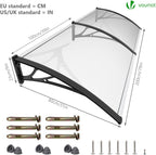 Vounot Front Door Canopy