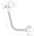 W52 Bath Filler Waste and Overflow Mixer Tap