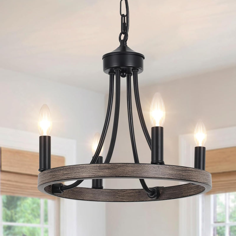 Wagon Wheel Chandelier 8- Ceiling Lights Living Room