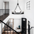 Wagon Wheel Chandelier 8- Ceiling Lights Living Room