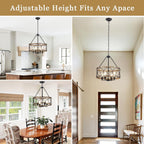 Wagon Wheel Chandelier 8- Ceiling Lights Living Room