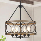 4 Lights Imitation Wood