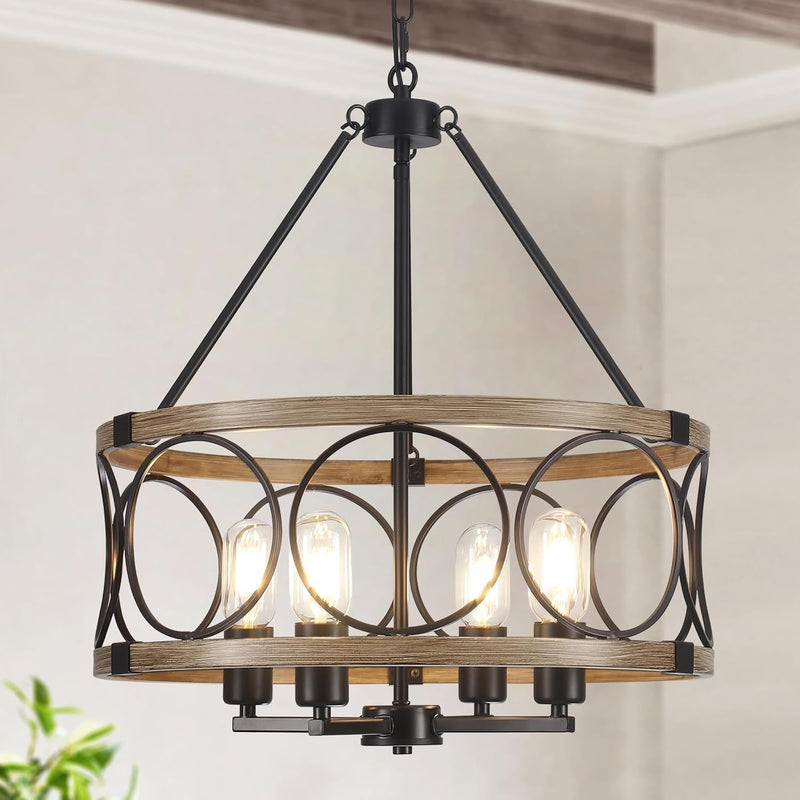 Wagon Wheel Chandelier 8- Ceiling Lights Living Room
