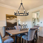 Wagon Wheel Chandelier 8- Ceiling Lights Living Room