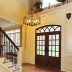 Wagon Wheel Chandelier 8- Ceiling Lights Living Room