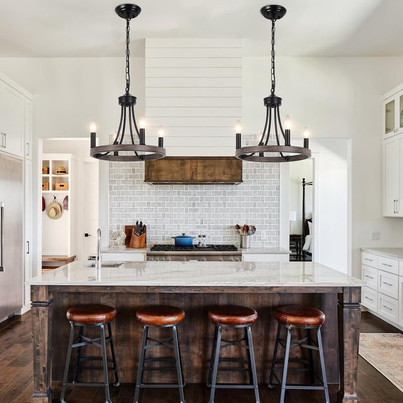 Wagon Wheel Chandelier 8- Ceiling Lights Living Room