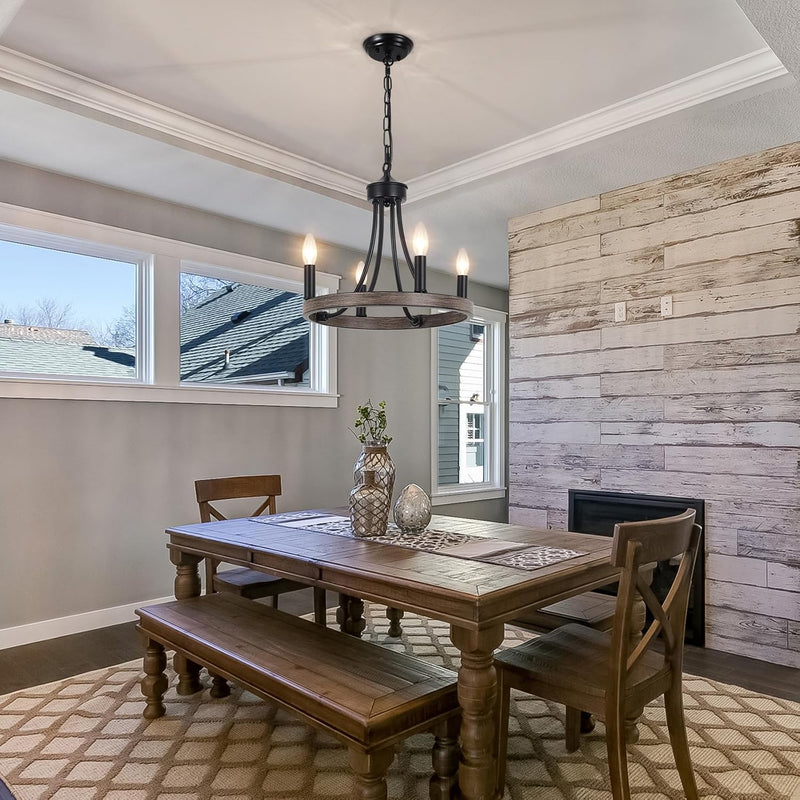 Wagon Wheel Chandelier 8- Ceiling Lights Living Room