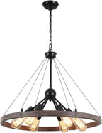 Wagon Wheel Chandeliers Ceiling Light for Living Room