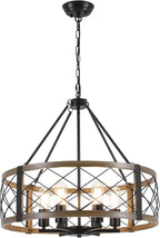 Wagon Wheel Chandeliers Ceiling Light for Living Room