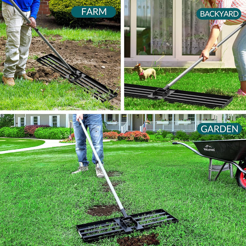 Lawn Leveling Rake 213CM 76x25CM Level Tool