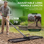 Walensee Lawn Leveling Rake 213CM 76x25CM Levelawn Tool