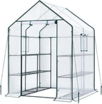 Walk-In Greenhouse 3 Tiers 12 Shelves